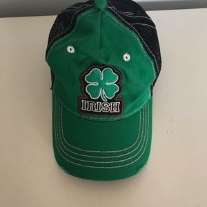 Green four leaf clover hat